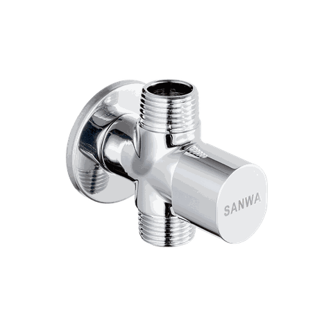 Van Ceramic Giảm Áp Chữ T 1/2″ SANWA JET – Chia 2 Đường Nước Tiện Lợi, Bền Bỉ