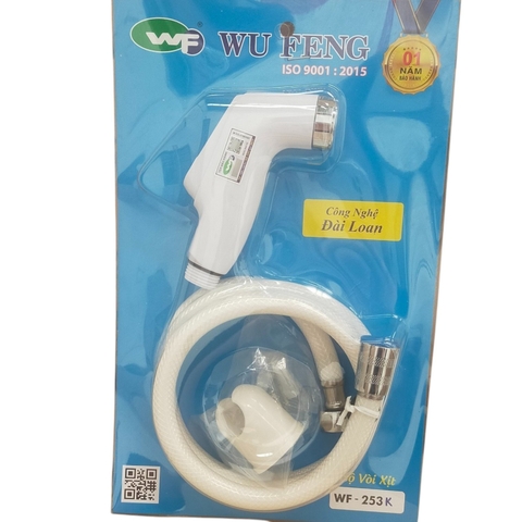 Bộ Vòi Xịt Vệ Sinh Wufeng WF-253K Chính Hãng – Bền Bỉ, Áp Lực Mạnh, Dễ Lắp Đặt