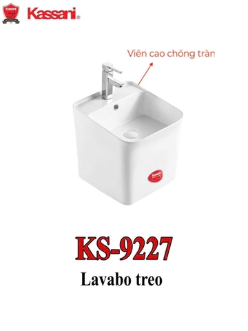 Lavabo sứ siêu mỏng Kassani KS-9227
