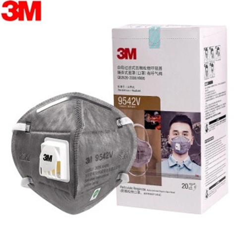 Khẩu Trang Lọc Bụi 3M 9542V – Có Van Thở, Chuẩn KN95, Lọc Bụi Trên 95%