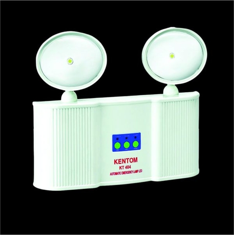 KT-404 Đèn sạc khẩn cấp bóng Led 2 x3W, thời gian 2 giờ, Kentom/Việt Nam