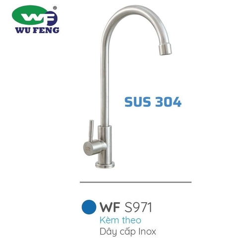 Vòi Rửa Chén Inox 304 WF-S971 WUFENG Cao Cấp – Thiết Kế Sang Trọng, Bền Bỉ Vượt Thời Gian