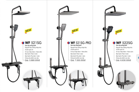 Vòi Sen Cây WF-522SG – Sen Tắm Nóng Lạnh 4 Đường Nước Cao Cấp, Thiết Kế Hiện Đại, Bền Đẹp Vượt Thời Gian