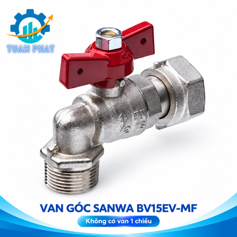 Van Góc SANWA BV15EV-MF Nối Đồng Hồ Nước – Giải Pháp Kết Nối An Toàn, Bền Bỉ