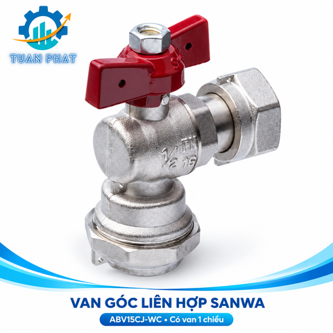 Van Góc liên hợp SANWA Nối Đồng Hồ Nước – Bền Bỉ, Chính Xác, An Toàn