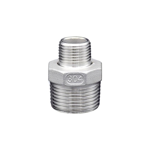 Nối 2 Đầu Ren Ngoài (Kép Giảm) 21x27 Inox 304 – Bền Bỉ, Chống Rỉ Sét, Giá Tốt