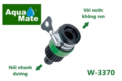 Cút Nối Nhanh Aquamate Đài Loan w-3370 Chính Hãng