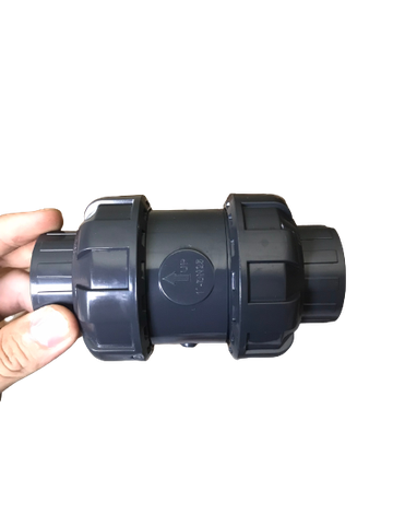 Van 1 Chiều Nhựa Rắc Co Đôi UPVC ShieYu Đài Loan DN20