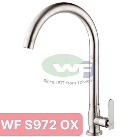 Vòi Rửa Chén Lạnh Ổ Bi Inox 304 WUFENG WF-S972 OX – Đẹp Tinh Tế, Bền Vượt Thời Gian