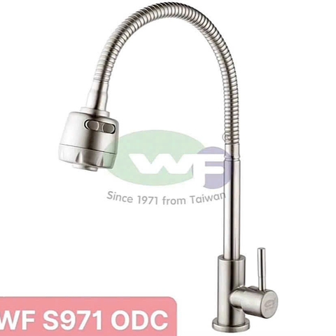 VÒI RỬA CHÉN LẠNH LÒ XO INOX 304 WUFENG WF-S971 ODC