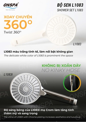 Bộ Sen Tắm Onspa L1083