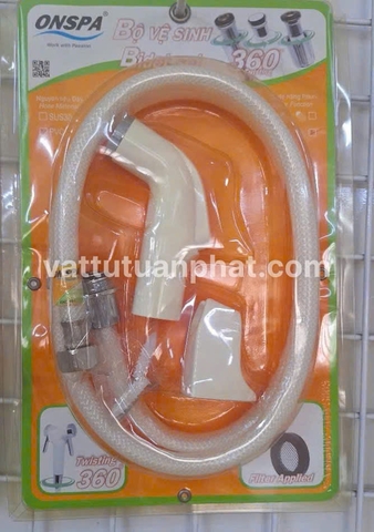 Bộ xịt vệ sinh dây PVC xoay 360° Onspa 114G 1m2