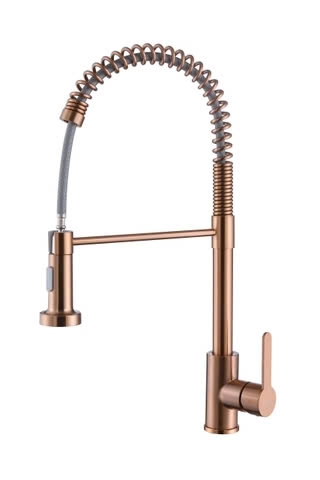 Vòi rửa chén nóng lạnh inox 304 dây rút cao cấp Wufeng WF-S961-SG