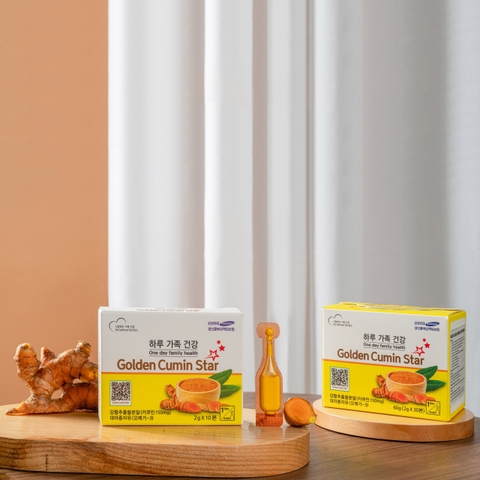 [Hộp 30 ống] Nghệ Golden Cumin Star Omega3 Hàn Quốc