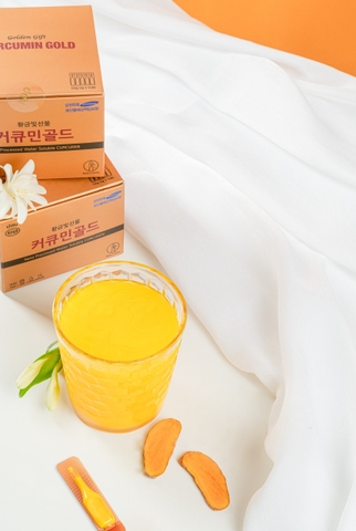 [ Hộp 50 ống ] Tinh Chất Nghệ Nano Curcumin Gold SamSung Hàn Quốc