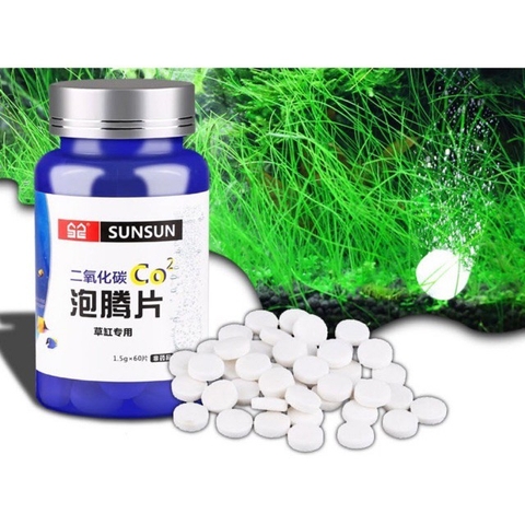 Viên sủi CO2 SUNSUN cho hồ cá thủy sinh