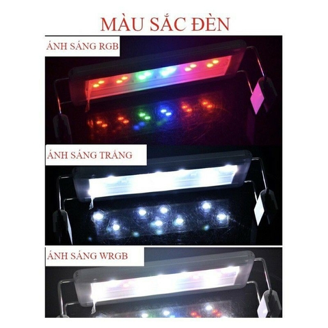 Đèn Led Máng KAOKUI 6 Hàng Bóng Ánh Sáng 10000k Dùng Cho Hồ Cá Thủy Sinh (20cm đến 60cm)
