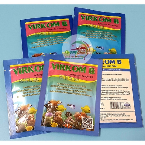 VIRKOM B - Sát trùn , Xử lý nấm - Chuyên dùng cho cá cảnh