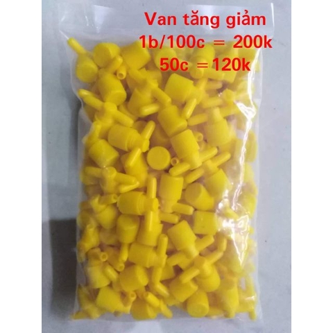 van tăng giảm bịch 50 100c cho hồ cá