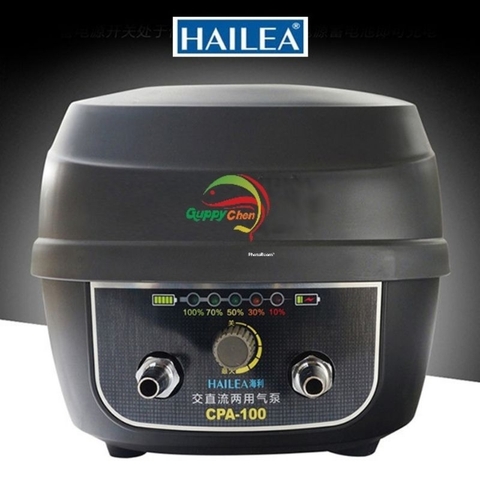 Máy Bơm Thổi Oxi Tích Điện HAILEA CP60 - CP100 - CP120 Cho Hồ Cá