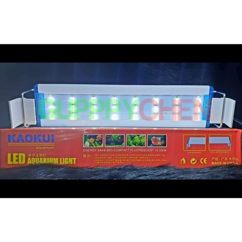 Đèn Led Máng KAOKUI 6 Hàng Bóng Ánh Sáng 10000k Dùng Cho Hồ Cá Thủy Sinh (20cm đến 60cm)