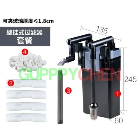 Lọc Treo Sunsun HBL-801, HBL-802, HBL-803 Dành Cho Bể Cá Từ 20-80cm