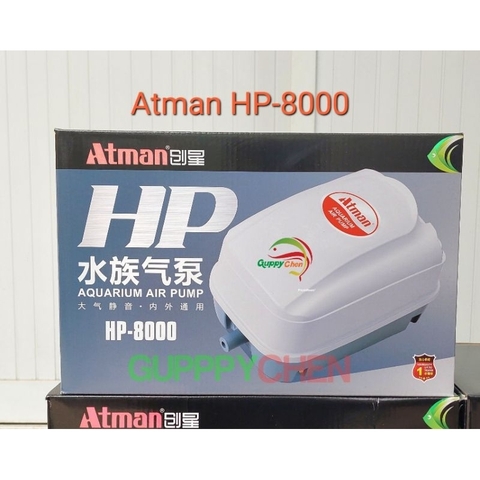 Máy Sủi Oxy Siêu Êm Siêu Mạnh Cho Hồ Cá - ATMAN HP-4000 , HP-8000 , HP-12000 , HP-16000