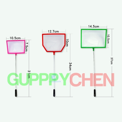 Vợt lưới mịn vuông - lục giác vớt cá ,cá con , atemia