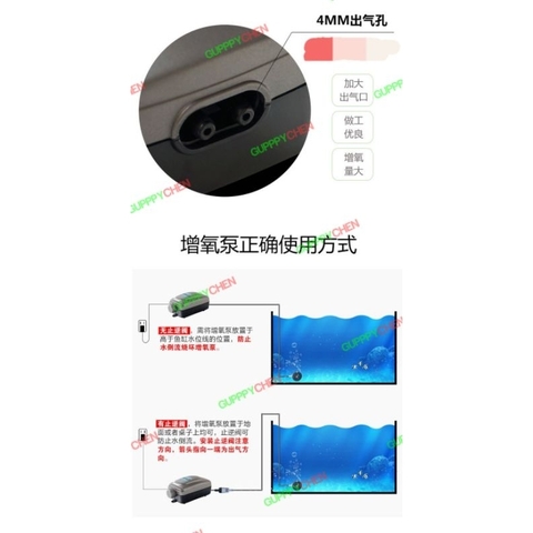 Máy Sủi Oxy Atman CR 40 Cho Hồ Cá