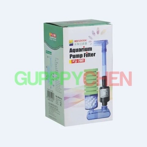 Lọc sủi vi sinh có MÁY BƠM bio bông ĐƠN , bông ĐÔI kèm vật liệu lọc XY-2901 , XY-2902