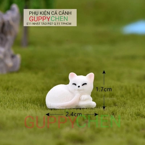 Mô Hình Trang Trí " Hồ Ly Mini " - Trang Trí Tiểu Cảnh Hồ Cá và Terarium