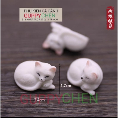 Mô Hình Trang Trí " Hồ Ly Mini " - Trang Trí Tiểu Cảnh Hồ Cá và Terarium