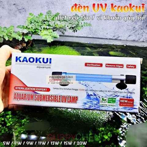 Đèn UV Diệt Tảo Diệt Khuẩn KAOKUI KK-5W,7W,9W,11W,13W,15W,20W - cho hồ cá