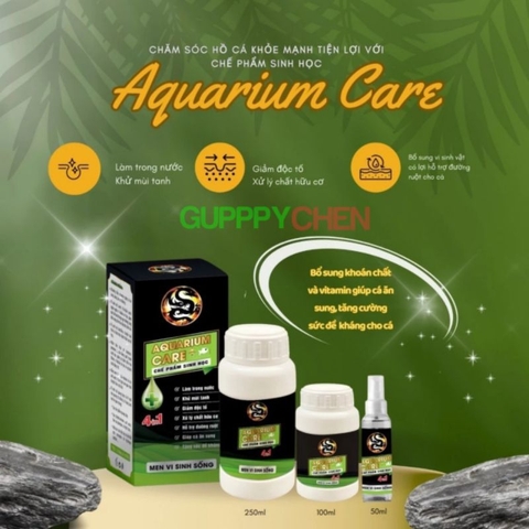 Vi Sinh Làm Trong Nước Aquarium Care 4 in 1 - Khử Mùi Hôi tanh trong hồ cá, vi sinh cao cấp