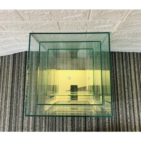 Hồ Kính Cubic Hình Vuông Dùng Để Nuôi Cá , Tiểu Cảnh , Hồ Thủy Sinh
