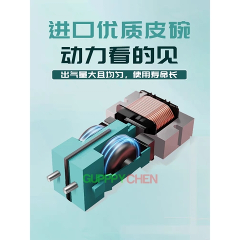 Máy Sủi Oxi Sobo Siêu Êm Trong Suốt AQ-009 , AQ-013 , AQ-016 , AQ-019 Dùng Cho Hồ Cá