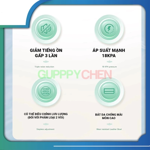 Máy Sủi Oxi Núi Lửa Cao Cấp YEE - máy sủi oxi siêu êm, có sẵn dây sủi và đá sủi