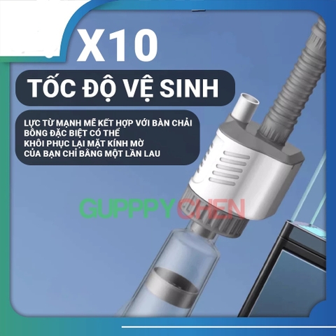 Máy Hút Cặn Vệ Sinh Hồ Cá YEE - Tích Hợp Đầu Bơm 20w, 30w