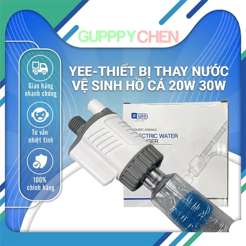 Máy Hút Cặn Vệ Sinh Hồ Cá YEE - Tích Hợp Đầu Bơm 20w, 30w
