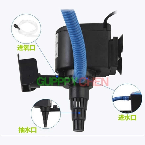 Máy Bơm Chìm và Oxi 3 Trong 1 Cho Hồ Cá SOBO WP-1200, WP-1680, WP-2680