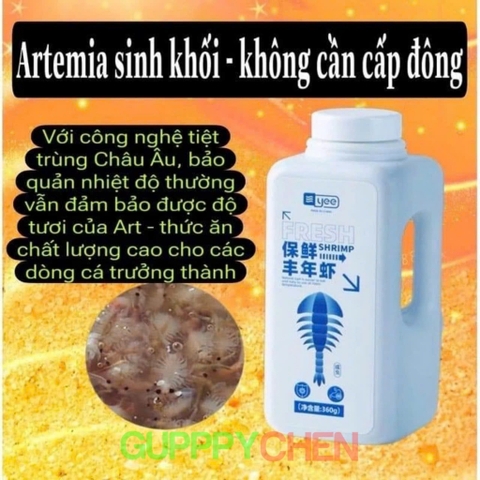 Artemia sinh khối Yee Fresh Shrimp - Thức Ăn Cao Cấp Cho Cá Cảnh