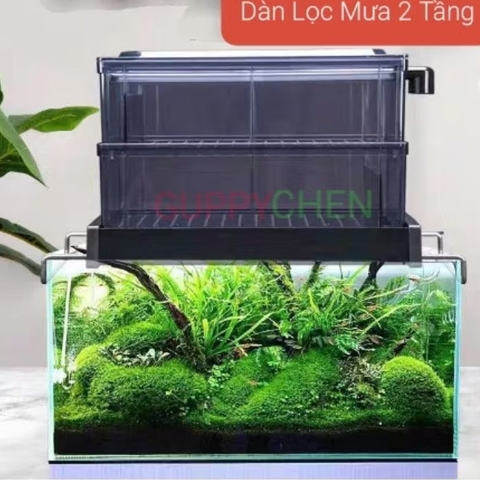Bộ Dàn Lọc Mưa Mica SOBO 2 Tầng  F-30/ F-60/ F-90 Dùng Cho Hồ Cá