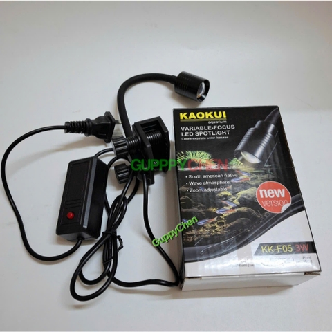 Đèn Rọi Kaokui KK-F05 3W 3 Chế Độ Màu Có Chỉnh Tiêu Cự - Đèn Rọi Mini Đa Năng Dùng Cho Hồ Thủy Sinh