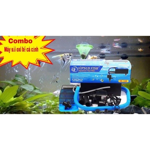 Máy Bơm Máng Lọc Nước Hồ Cá VS-188