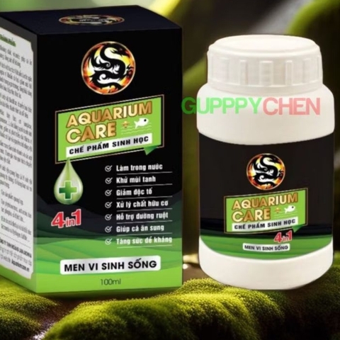 Vi Sinh Làm Trong Nước Aquarium Care 4 in 1 - Khử Mùi Hôi tanh trong hồ cá, vi sinh cao cấp
