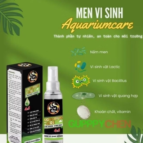 Vi Sinh Làm Trong Nước Aquarium Care 4 in 1 - Khử Mùi Hôi tanh trong hồ cá, vi sinh cao cấp