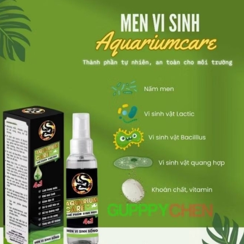 Vi Sinh Làm Trong Nước Aquarium Care 4 in 1 - Khử Mùi Hôi tanh trong hồ cá, vi sinh cao cấp