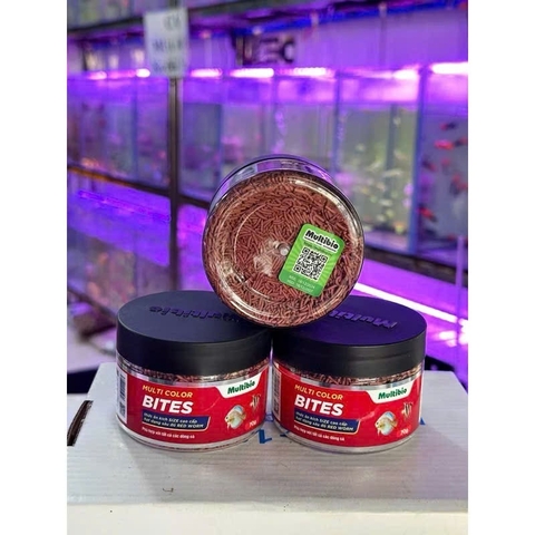 Thức Ăn Multi Color Bites Cao Cấp Cho Cá - Thức Ăn Dạng Hạt Red Worm Dùng Cho Mọi Loại Cá