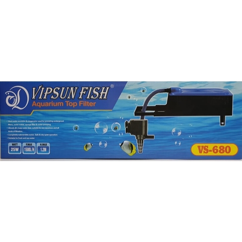 Lọc máng vipsun VS-188 VS-203 VS-288 VS-388 VS-680 VS-7800 VS-9800 VS-10800 cho hồ cá hồ thủy sinh