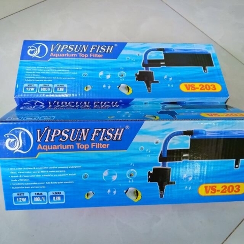 Lọc máng vipsun VS-188 VS-203 VS-288 VS-388 VS-680 VS-7800 VS-9800 VS-10800 cho hồ cá hồ thủy sinh